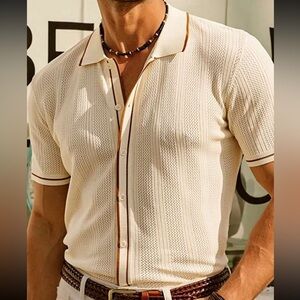 Knitted Polo Button Down